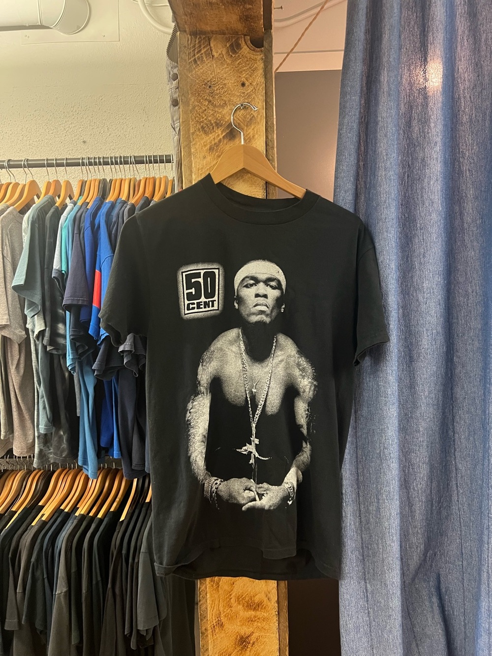Vintage 50 Cent Black Graphic T-Shirt